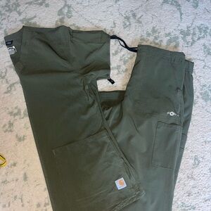 Carhartt Force Green Cargo Scrubs Small
